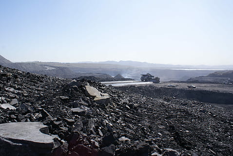 sky, panoramic, remote, industry, mine, copy space, nature, landscape, rock, environment, mountain, day, solid, rock - object, clear sky, scenics - nature, no people, outdoors, tranquility, non-urban scene, tranquil scene, architecture, land, winter, pollution, 4K, CC0, public domain, royalty free