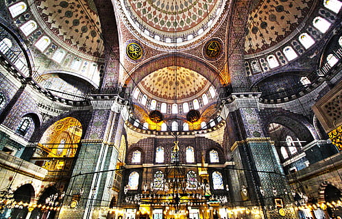 mešita, místo, okno, světlo, barva, Istanbul, yeni camii the, architektura, Dějiny, kupole, stavba, uvnitř, destinace, nízký úhel pohledu, exteriér budovy, místo uctívání, cestovní ruch, budova, oblouk, náboženství, strop, víra, duchovno, cestovat, minulost, nikdo, architektonický sloup, architektura a umění, vyšperkovaný, kopule, 4K, CC0, veřejná doména, bez autorských práv
