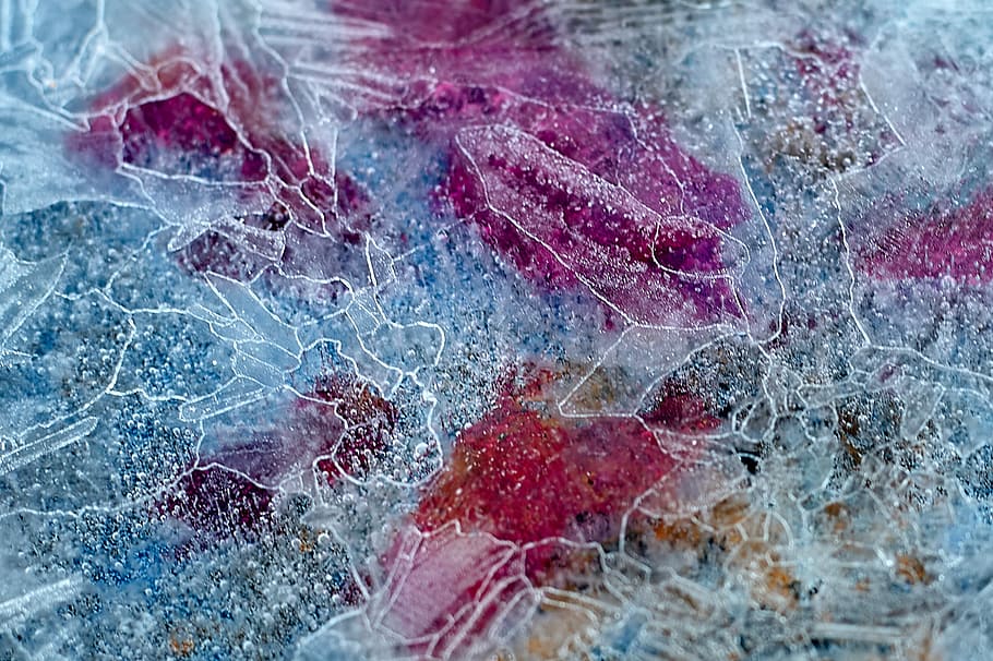 rosa, blau, resum, pintura, sense títol, gel, aigua, patró, porpra, taronja, marc complet, fons, cap gent, vermell, primer pla, a l'interior, naturalesa, sang, trencat, textura, ciència, finances i indústria de les empreses, fractura, congelat, vulnerabilitat, destrucció, esquerdat, agressió, 1080P
