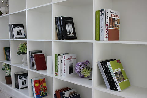 Bücher, Weiß, hölzern, Ablagefach, Buch, Bücherregal, lesen, Regal, drinnen, keine Leute, Veröffentlichung, Topfpflanze, Anordnung, Pflanze, Auftrag, Blume, Container, Stillleben, Wohngebäude, Bildung, große gruppe von gegenständen, Wohnraum, in einer Reihe, Fülle, Blumentopf, Luxus, 5K, CC0, gemeinfrei, lizenzfrei