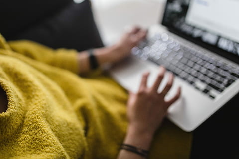 young, woman, sitting, sofa, working, laptop, caucasian, girl, person, minimal, minimalism, room, home, coffee table, white, computer, table, apple macbook, macbook, technology, typing, living room, scandi, scandinavian, couch, indoors, businesswoman, blonde, macbook pro, marble, blogging, marble table, white marble, at home, wooden floor, white floor, women, internet, people, human Hand, one Person, computer Keyboard, close-up, females, wireless Technology, adult, business, caucasian Ethnicity, home Interior, lifestyles, communication, human body part, hand, furniture, body part, connection, keyboard, computer equipment, using laptop, using computer, human limb, human arm, finger, 4K