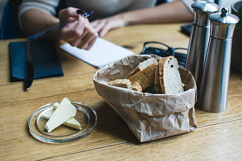freshly, baked, bread, butter starter, butter, starter, close up, hands, wood, food, adult, indoors, men, people, caucasian Ethnicity, table, food And Drink, bowl, one person, human body part, human hand, wood - material, focus on foreground, hand, freshness, dairy product, holding, preparation, high angle view, container, day, lifestyles, preparing food, 5K