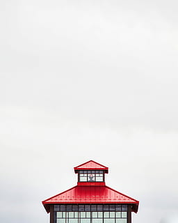 de cerca, foto, rojo, negro, pagoda, blanco, fondo, techo rojo galvanizado, edificio, arquitectura, cielo, estructura, techo, estructura construida, exterior del edificio, naturaleza, nadie, día, copia espacio, nube - cielo, la seguridad, proteccion, sección alta, seguridad, al aire libre, torre, vista de ángulo bajo, 4K, CC0, dominio público, libre de derechos