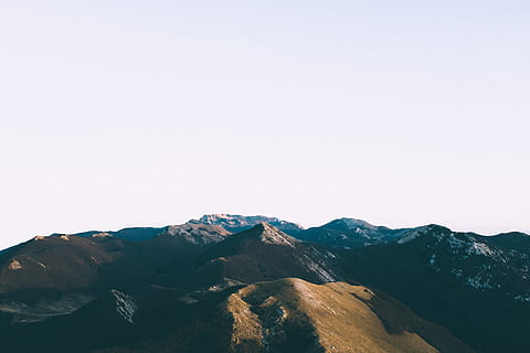 landscape photography, mountains, bird, eye view photography, Open, mountain, hill, sky, range, shadow, nature, scenics, landscape, mountain Range, outdoors, blue, mountain Peak, no People, cloud - Sky, beauty in nature, scenics - nature, tranquil scene, tranquility, clear sky, copy space, non-urban scene, environment, day, idyllic, land, remote, formation, 4K, CC0, public domain, royalty free