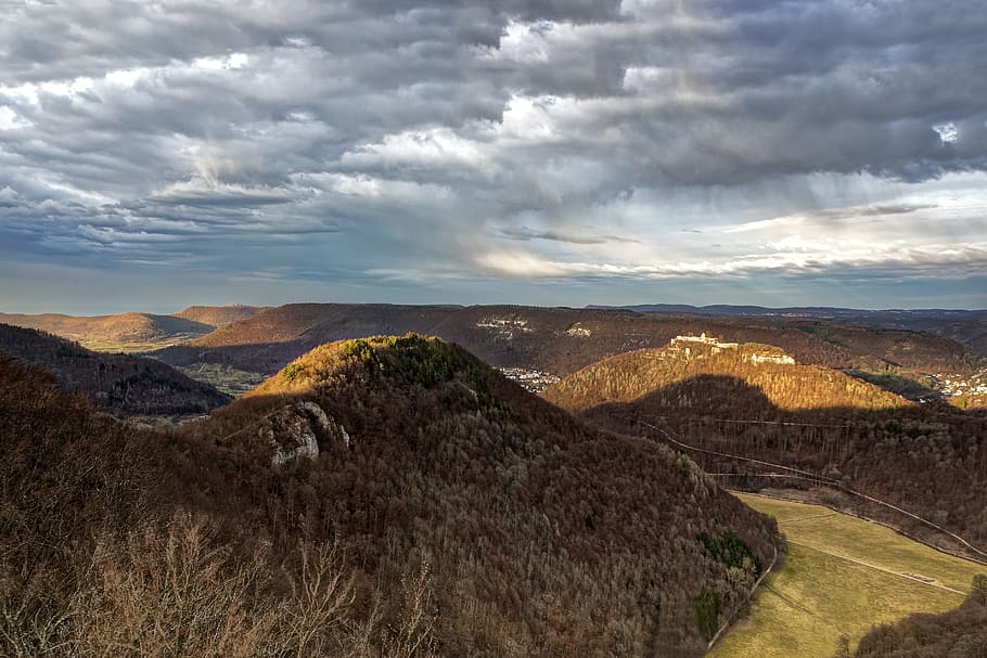 alb, bouřka, déšť, mrak - nebe, nebe, scenics - příroda, životní prostředí, krajina, krása v přírodě, hora, klidné scény, Příroda, klid, nikdo, mimoměstské scény, den, rostlina, pohoří, destinace, přistát, idylický, venku, strom, 5K
