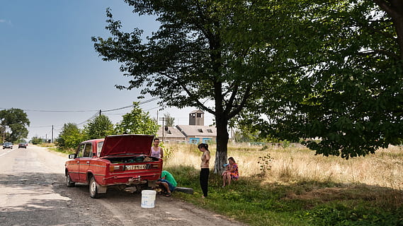 Auto, Breakdown, Lada, Roadside, red, automotive, car breakdown, vehicle, help, emergency situation, defect, traffic, ukraine, carpathian mountains, trans-carpathian, road, summer, sky, transportation, tree, commercial land vehicle, occupation, outdoors, day, mode of transportation, land vehicle, plant, nature, city, incidental people, street, motor vehicle, men, real people, sunlight, rickshaw, growth, truck, car, rear view, 4K, CC0, public domain, royalty free