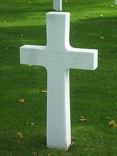 attraversare, cascate, guerra, Normandia, cimitero americano, soldato, militare, seconda guerra mondiale, cimitero, silenzio, lapide, tomba, erba, memoriale, cristianesimo, forma a croce, religione, Morte, luogo di sepoltura, spiritualità, all'aperto, nessuno, colore verde, pianta, campo, terra, natura, giorno, credenza, prato, parco, Colore bianco, parco - spazio creato dall'uomo, 2K, CC0, dominio pubblico, privo di copyright