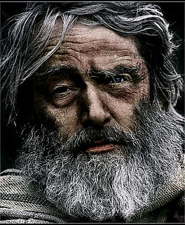 fața bărbatului, om, mai mare, barbă, trist, dramatic, persoană, Păr facial, o persoana, masculi, portret, a închide, bărbați, oameni adevărați, lovitură de cap, bărbați maturi, adult, stiluri de viață, matur adult, serios, vedere din față, privind camera, in cautarea, mustață, umane, contemplare, Fundal negru, 1080P, CC0, domeniu public, fără drepturi de autor