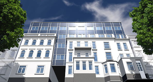 biały, szary, beton, budynek, szklany panel, dzień, wyobrażanie sobie, zewnętrzny, konwersja, szklany przód, renowacja, architektura, relacja na żywo, salon, wizualizacja 3d, apartament, Galeria, nieruchomość, Model 3D, wizualizacja architektury, Projekt 3d, Grafika komputerowa, Koncepcja 3D, projekt, widok, kolekcja materiałów, wirtualny, sala, planowanie, wnętrze, prezentacja, na zewnątrz budynku, okno, niebo, zbudowana struktura, architektura i budynki, fasada, na dworze, niebieski, scena miejska, żadnych ludzi, dom, nowoczesny, budynek mieszkalny, światło słoneczne, Natura, niski kąt widzenia, Miasto, dzielnica mieszkaniowa, drzewo, chmura - niebo, roślina, szkło - materiał, 1080P, CC0, domena publiczna, darmowe zdjęcia