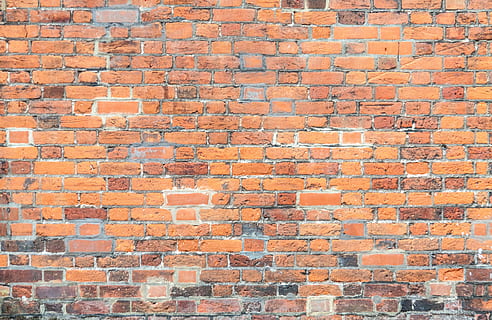 orange Backsteinmauer, Wand, Textur, Backstein, Hintergründe, Muster, rot, Wandbau - Funktion, Ziegelwand, Zement, Material, Mauerwerk, braun, die Architektur, Vollbild, gebaute Struktur, texturiert, Gebäudehülle, keine Leute, Tag, draußen, Wiederholung, alt, Sonnenlicht, verwittert, 4K, CC0, gemeinfrei, lizenzfrei