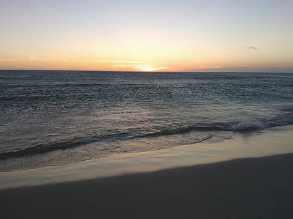 zonsondergang, strand, bederven, zee, hemel, water, land-, scenics - natuur, horizon over water, schoonheid in de natuur, horizon, kalmte, Golf, beweging, rustige scène, natuur, reisbestemmingen, milieu, zon, zand, geen mensen, buitenshuis, 2K, CC0, publiek domein, royaltyvrij