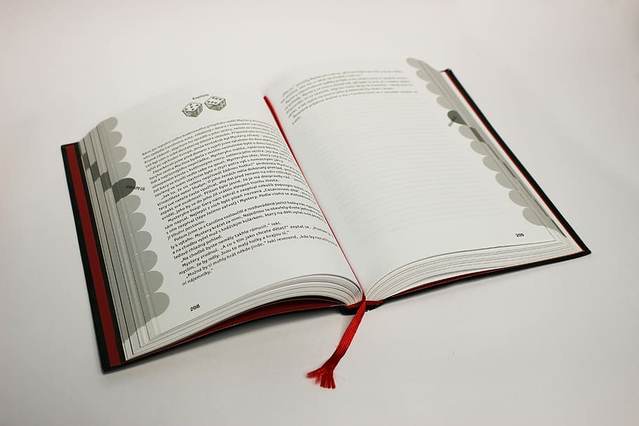 Books, Book, reading, packaging, book cover, open, diary, no people, white background, close-up, publication, education, paper, page, indoors, learning, note pad, studio shot, red, single object, pen, pencil, wisdom, text, textbook, 5K