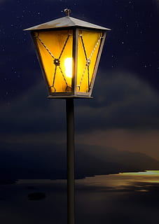 beurt, grijs, metalen frame lantaarn, lantaarn, lamp, licht, verlichting, straatlamp, nacht, historische straatverlichting, geïsoleerd, beeldoverlay, avond, ster, hemel, maanlicht, abendstimmung, verlichtingsapparatuur, verlicht, straat, geen mensen, lage hoekweergave, wolk - lucht, straatlantaarn, natuur, buitenshuis, schemer, geel, scenics - natuur, elektrisch licht, pool, schoonheid in de natuur, elektriciteit, kalmte, elektrische lamp, 2K, CC0, publiek domein, royaltyvrij