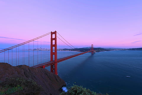 zlatý, most, zlatý most, San Francisco, Golden Gate Bridge, san francisco kraj, Kalifornie, slavné místo, most - mužská konstrukce, usa, visutý most, moře, architektura, nebe, San Francisco - Kalifornie, marin county, cestovat, Červené, destinace, Tichý oceán, západ slunce, San Francisco Bay oblast, nikdo, spojení, stavba, přeprava, voda, záliv, Příroda, cestovní ruch, klid, záliv vody, soumrak, krása v přírodě, venku, 5K, CC0, veřejná doména, bez autorských práv
