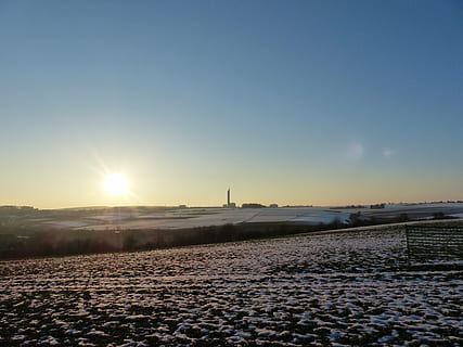 paesaggio, invernale, arabile, campo, coltivazione, agricoltura, inverno, la neve, freddo, silo di grano, tramonto, schapfe mill, Mulino, Jungingen, Ulm, camice svevo, Silo di grano più alto, record mondiale, disco, premio per l'architettura tedesca, architettura, costruzione, silo, memoria, Torre, cielo, sole, scenics - natura, scena tranquilla, la tranquillità, temperatura fredda, luce del sole, bellezza nella natura, terra, ambiente, natura, riflesso lente, nessuno, scena non urbana, raggio di sole, all'aperto, livello di superficie, luminosa, 4K, CC0, dominio pubblico, privo di copyright