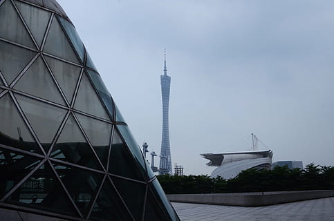 cantone, costruzione, torre telecom, architettura, grattacielo, Torre, Asia, posto famoso, scena urbana, moderno, struttura costruita, città, esterno dell'edificio, cielo, natura, nessuno, edificio per uffici esterno, destinazioni di viaggio, viaggio, all'aperto, giorno, alto - alto, tecnologia, guglia, comunicazioni globali, 4K, CC0, dominio pubblico, privo di copyright