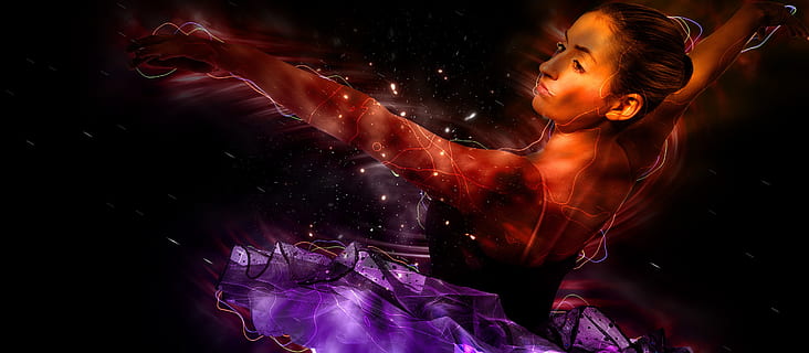 ballet dancer, posing, illustration, ballerina, dancer, classical, performance, elegance, grace, ballet, one person, indoors, women, adult, motion, beauty, arts culture and entertainment, females, young adult, clothing, dark, night, beautiful woman, red, fashion, beautiful people, looking, dancing, dress, black background, purple, 4K, CC0, public domain, royalty free