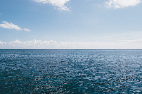 orizzonte, paesaggio, mare, natura, blu, acqua, cielo, nessuno, orizzonte sull'acqua, onda, Paesaggi, estate, immagine a colori, giorno, corpi d'acqua, nuvola - cielo, paesaggio marino, all'aperto, scena tranquilla, bellezza nella natura, la tranquillità, scenics - natura, idilliaco, increspato, lungomare, 5K, CC0, dominio pubblico, privo di copyright