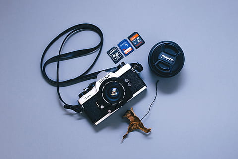 negru, gri, camera dslr, aparat foto, obiectivul camerei, dispozitiv, frunze uscate, Electronică, frunze, obiectiv, capacul obiectivului, coperta lentilelor, carduri de memorie, micro sd, tehnologie, studio shot, nici o persoana, de modă veche, a închide, Industrie cinematografică, aparat de fotografiat - echipament fotografic, fotografii tematice, nostalgie, echipament fotografic, obiectiv - instrument optic, stil retro, în interior, arta culturii și divertismentului, vedere în unghi mare, natură moartă, rolă de film, film de film, antic, culoare neagră, trecutul, camera digitala, Slr camera, camera video de acasă, 5K, CC0, domeniu public, fără drepturi de autor