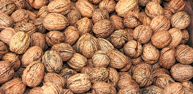 nut, food, refreshment, nutshell, healthy, walnut, bless you, savory, delicious, hard, food and drink, full frame, backgrounds, large group of objects, freshness, nut - food, abundance, wellbeing, healthy eating, close-up, brown, retail, still life, no people, market, for sale, snack, 5K, CC0, public domain, royalty free