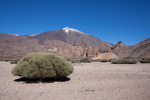 teide, volkan, dağ, zirve, Pico del Teide, teyde, Ulusal park, tenerife, Kanarya Adaları, 3718 m, 3718 metre, 3718, kar, mavi, beyaz, yeşil, kahverengi, lav, lav taşı, lav alanları, ay manzarası, çalı, yöresel, manzaralar - doğa, gökyüzü, peyzaj, arazi, çevre, doğa, çöl, doğada güzellik, açık hava, bitki, insansız, kentsel olmayan sahne, gün, kurak iklim, dağ silsilesi, iklim, ağaç, güneşli, açık havada, yarı kurak, 4K, CC0, kamu malı, telif ücretsiz