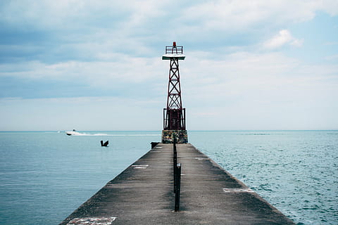 strand, felhők, felhős, tájkép, fény, világítótorony, természet, óceán, szabadban, móló, tenger, tengeri tájkép, tengerpart, hajó, ég, utazás, víz, vízijármű, horizont felett víz, felhő - ég, horizont, épített szerkezet, építészet, nem ember, torony, festmények - természet, nyugodt jelenet, nap, szépség a természetben, irány, tanácsadás, nyugalom, acél-, 5K