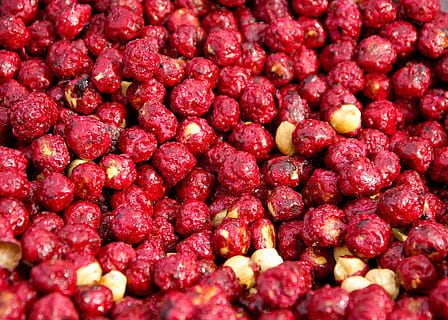 pralina, caramella, dolci, Nocciole, confetteria, cibo e bevande, frutta, cibo, mangiare sano, rosso, fotogramma intero, abbondanza, benessere, frutti di bosco, sfondi, grande gruppo di oggetti, freschezza, nessuno, avvicinamento, mirtillo rosso, mucchio, mela - frutto, maturo, vista dall'alto, variazione, 2K, CC0, dominio pubblico, privo di copyright