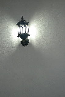 negative space, light, bulb, lantern, cfl bulb, night, sri lanka, electricity, mawanella, ceylon, wall - building feature, lighting equipment, electric lamp, indoors, illuminated, electric light, hanging, low angle view, mounted, built structure, ceiling, no people, glowing, decoration, architecture, wall, light fixture, ornate, 1080P, CC0, public domain, royalty free