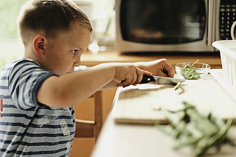 aiutare, ragazzo, chopping, baccello dei fagiolini, Aiuto, cucinare, fagiolo, coltello, cucina, verde, famiglia, bambino, verdura, pasto, banda, tritare, fissare, cibo, diligente, concentrazione, preparare, microonde, maglietta, profilo, infanzia, ragazzi, una persona, maschi, uomini, detenzione, in casa, stili di vita, prole, abbigliamento casual, persone reali, stanza domestica, messa a fuoco selettiva, interno di casa, cucina domestica, dalla vita in su, vista laterale, innocenza, 5K, CC0, dominio pubblico, privo di copyright
