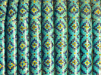 mosaiikki, kuvio, taidokkaasti, turkoosi, majolica, keraaminen, laatta, regan-aukio, laatat, koriste-, taide, Uzbekistan, taustat, koko kehys, monivärinen, ei ihmisiä, rivissä, suuri joukko esineitä, tekstiili, sisällä, design, lähikuva, toisto, kuvioitu, rinnakkain, tilata, yltäkylläisyys, muoto, raidallinen, ruoka ja juoma, valinta, 4K, CC0, public domain, rojaltivapaa