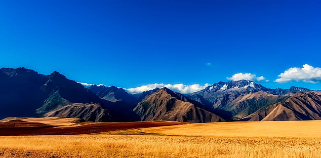 deserto, cercado, montanhas, Claro, céu, Peru, nuvens, panorama, natureza, ao ar livre, Prado, campo, país, controlo remoto, montanha, scenics - natureza, meio Ambiente, cadeia de montanhas, beleza na natureza, azul, neve, inverno, temperatura fria, terra, destinos de viagem, cena não urbana, viagem, nuvem - céu, cena tranquila, ninguém, montanha coberta de neve, Pico da montanha, brilhante, 1080P, CC0, domínio público, royalty free
