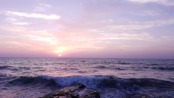 platja, posta de sol, plata, mar, aigua, cel, bellesa a la natura, escenics - natura, horitzó, horitzó sobre l’aigua, núvol - cel, onada, moviment, terra, paisatge marí, tranquil·litat, naturalesa, medi ambient, sol, vespre, cap gent, a l'aire lliure, 4K, CC0, domini públic, lliure de regalies