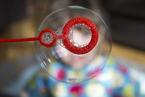 shallow, focus photography, bubble, soap bubble, playing, child, blowing, fun, play, girl, soap, focus on foreground, close-up, red, shape, soap sud, no people, bubble wand, geometric shape, food and drink, indoors, transparent, heart shape, circle, multi colored, fragility, vulnerability, nature, reflection, glass, valentine's day - holiday, 5K, CC0, public domain, royalty free