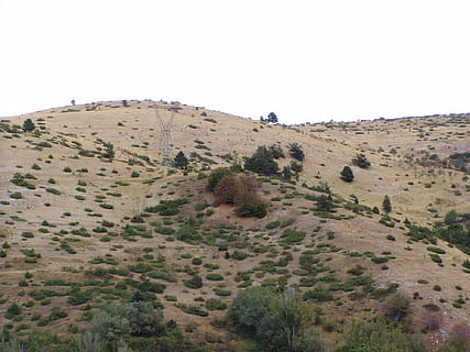 Mountain, Hill, Landscape, Clouds, montain, nature, wind, no people, desert, day, scenics, sky, clear sky, land, plant, tranquil scene, tranquility, beauty in nature, environment, copy space, scenics - nature, non-urban scene, remote, outdoors, tree, sand, climate, arid climate, 1080P, CC0, public domain, royalty free