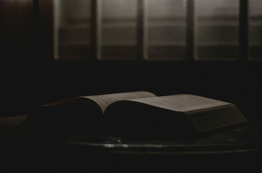 b, e, l, v, obert, llibre, taula, fosc, pàgina, publicació, educació, a l'interior, cap gent, literatura, religió, sol objecte, saviesa, centrar-se en primer pla, aprenentatge, lectura, paper, biblioteca, absència, arquitectura, estudiar, 5K
