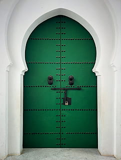 puerta, estructura, infraestructura, diseño, bloquear, establecimiento, Entrada, cerrado, arquitectura, color verde, estructura construida, seguridad, nadie, la seguridad, arco, proteccion, edificio, día, exterior del edificio, metal, número, al aire libre, pared - característica de la construcción, color turquesa, 2K, CC0, dominio público, libre de derechos