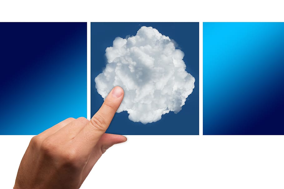 foto, persona, tocar, panell de fotos del núvol, núvol, dit, la computació en núvol, botiga de dades, capacitat, xarxa, serveis, dades, espai de disc, tècnic, concepte, tecnologia, informació, sistema, creació de xarxes, processament de dades, Internet, servidor, interfície, servei, mà humana, mà, núvol - cel, part del cos humà, tir de l'estudi, compost digital, comunicació, cel, tecnologia sense fils, connexió, creativitat, xarxa d’ordinadors, blau, imatge composta, gent, naturalesa, ordinador, ciberespai, comunicacions globals, 4K