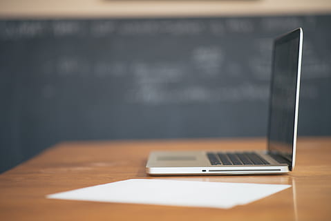 black, grey, laptop, brown, wooden, table, computer, open, technology, business, internet, notebook, screen, work, office, mobile, communication, wireless, modern, portable, connection, wireless technology, indoors, using laptop, furniture, no people, computer network, desk, portability, corporate business, copy space, 5K, CC0, public domain, royalty free