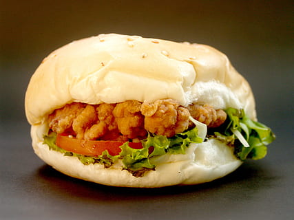 pâine, alimente, sandwich, masă, fundal, mare, chiflă, Burger, pui, clasic, a închide, colorat, delicios, fast food, verde, salată verde, carne, semințe, seminte de susan, singur, gustare, gustos, roșie, vegetal, mancare si bautura, studio shot, prospeţime, gata să mănânce, mâncări nesănătoase, în interior, nici o persoana, să se concentreze asupra primelor elemente, scoate hrana, condiment, mic dejun, 2K, CC0, domeniu public, fără drepturi de autor