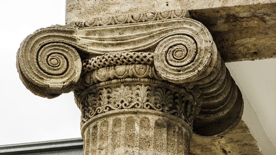 pilar, ióic, arquitectura, neoclàssic, edifici, escola, Xipre, athienou, història, el passat, art i artesania, artesania, estructura construïda, escultura, talla - producte artesanal, antic, creativitat, cap gent, material de pedra, patró, destinacions de viatge, sòlid, disseny, primer pla, estàtua, animal, ornamentat, civilització antiga, columna arquitectònica, 4K