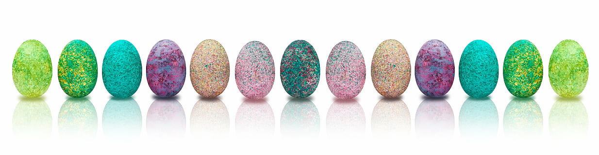 lote de huevos de pascua de colores surtidos, bandera, Pascua de Resurrección, huevo, de colores, vistoso, huevo de Pascua, decoraciones de pascua, personalizado, comida, Hartgekocht, huevo pintado, primavera, decoración, cadena de huevos, serie, multi color, celebracion, azul, antecedentes, ilustración, color verde, florido, vacaciones, variación, en una fila, Fondo blanco, foto de estudio, elección, nadie, panorámico, gran grupo de objetos, adentro, orden, comida dulce, comida y bebida, lado a lado, dulce, indulgencia, de cerca, abundancia, comer poco saludable, tentación, bocadillo, 8K, CC0, dominio público, libre de derechos
