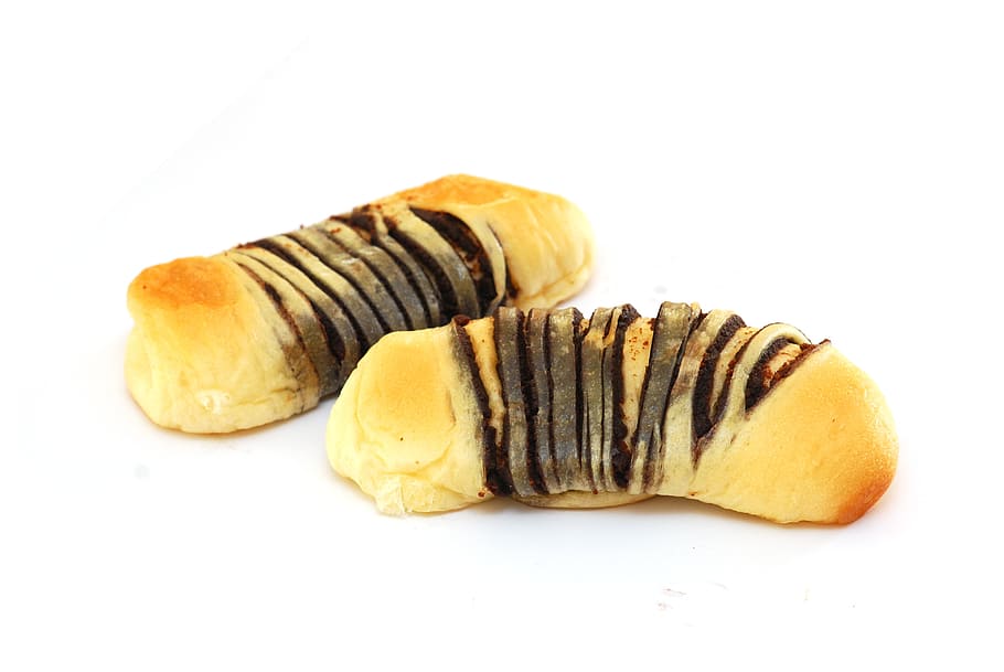 forno, dolci, pane, pasto, cibo, panini, cioccolato, sfondo bianco, cibo e bevande, girato in studio, freschezza, nessuno, avvicinamento, in casa, natura morta, ritagliare, animale, pronto a mangiare, mangiare sano, giallo, benessere, gruppo di oggetti, indulgenza, copia spazio, natura, vista dall'alto, spuntino, cibo francese, 4K