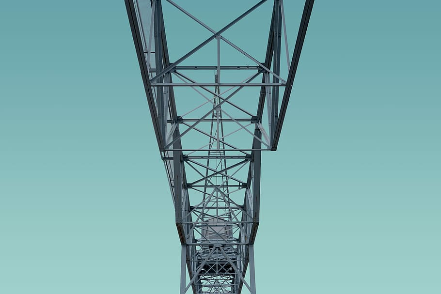 Turm Metallrahmen Foto, niedrig, Winkel Fotografie, Strommast, Struktur, Blau, Himmel, die Architektur, Petrol, gebaute Struktur, klarer Himmel, Flachwinkelansicht, Verbindung, keine Leute, Kraftstoff- und Stromerzeugung, Metall, Natur, Turm, draußen, Technologie, kopieren sie platz, Tag, große Höhe, Elektrizität, stehlen, Legierung, Träger, Netzteil, 5K