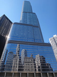 chicago, edificio, specchio, grattacielo, Chicago, costruzione, Torre, moderno, esterno dell'edificio, architettura, Inquadratura dal basso, struttura costruita, edificio per uffici esterno, cielo, città, ufficio, alto - alto, cielo sereno, nessuno, giorno, natura, vetro - materiale, blu, destinazioni di viaggio, all'aperto, distretto finanziario, 4K, CC0, dominio pubblico, privo di copyright