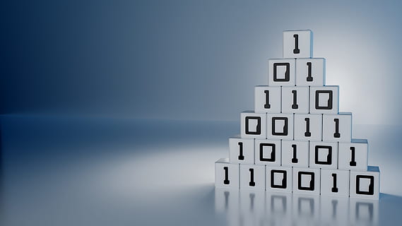 blocchi numerici, binario, pagare, digitale, nullo, uno, sfondo, 3d, miscelatore, girato in studio, sfondo colorato, blu, finanza, equilibrio, nessuno, attività commerciale, cartello, copia spazio, determinazione, grigio, comunicazione, sfondo grigio, sfondo blu, composito digitale, rischio, in casa, opportunità, pila, confronto, 4K, CC0, dominio pubblico, privo di copyright