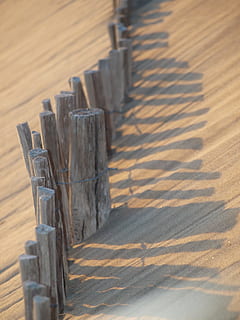 Rand, leer, Strand, Holz - Material, keine Leute, Schatten, Sonnenlicht, Natur, High Angle View, Tag, Sand, Muster, Holz, draußen, in einer Reihe, Fokus auf den Vordergrund, Nahansicht, Land, Landschaft, Winter, Metall, Sport, Stillleben, Holzpfosten, Fokus auf Schatten, 2K, CC0, gemeinfrei, lizenzfrei
