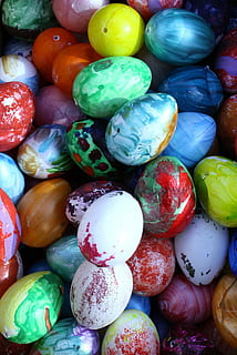Eggs, Handmade, Easter Egg, easter, celebration, seasonal, easter egg hunt, april, decoration, colored, child, tradition, spring, multi colored, variation, large group of objects, abundance, no people, food, food and drink, choice, full frame, still life, high angle view, backgrounds, egg, freshness, close-up, healthy eating, indoors, 2K, CC0, public domain, royalty free
