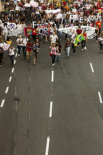mennesker, rally, vei, dagtid, gruppe, folk protesterer, publikum, demonstrasjon, protest, flagg, stor gruppe mennesker, gruppe med folk, ekte folk, by, transport, gate, gå, menn, høy vinkel visning, skilt, voksen, livsstil, arkitektur, fritidsaktivitet, dag, kvinner, merking, utendørs, maraton, 4K, CC0, offentlig domene, opphavsrett gratis