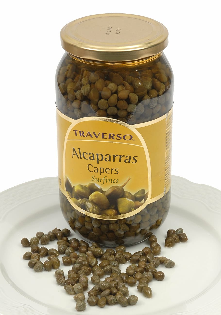 tàperes, vegetals, vestir, verd, en vinagre, menjar, menjar i beguda, text, contenidor, a l'interior, fons blanc, comunicació, natura morta, guió occidental, vidre - material, cap gent, jar, primer pla, tir de l'estudi, alimentació saludable, benestar, frescor, transparent, fruita, taula, 1080P