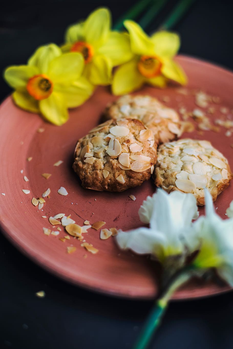 plat de comptes, placa, taló, plat, menjar, gourmet, frescor, primer pla, sopar, alimentació saludable, full, aperitiu, dinar, menjar i beguda, llest per menjar, natura morta, flor, planta amb flors, cap gent, a l'interior, indulgència, enfocament selectiu, menjar poc saludable, temptació, mida de la porció, taula, menjar dolç, planta, condiment, berenar, decorar, 5K